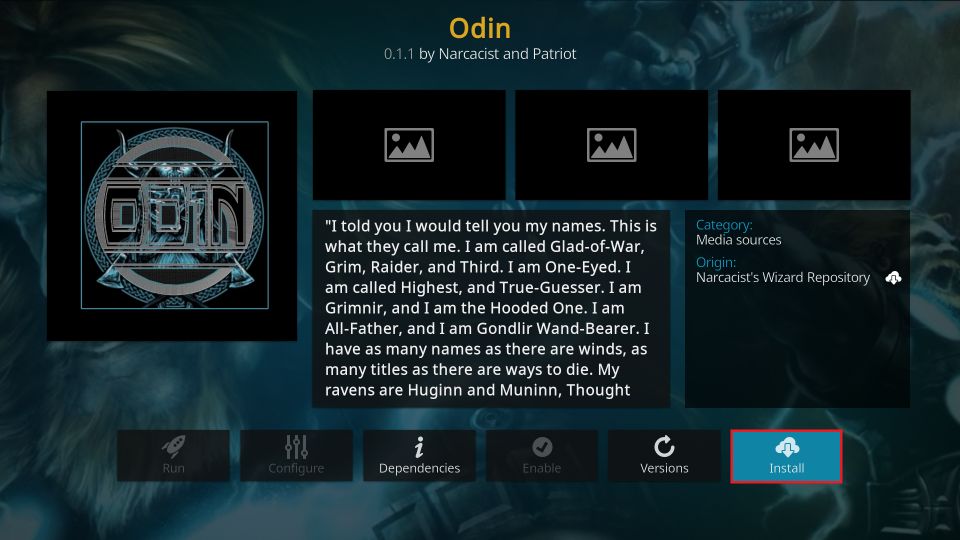 how to install odin kodi addon