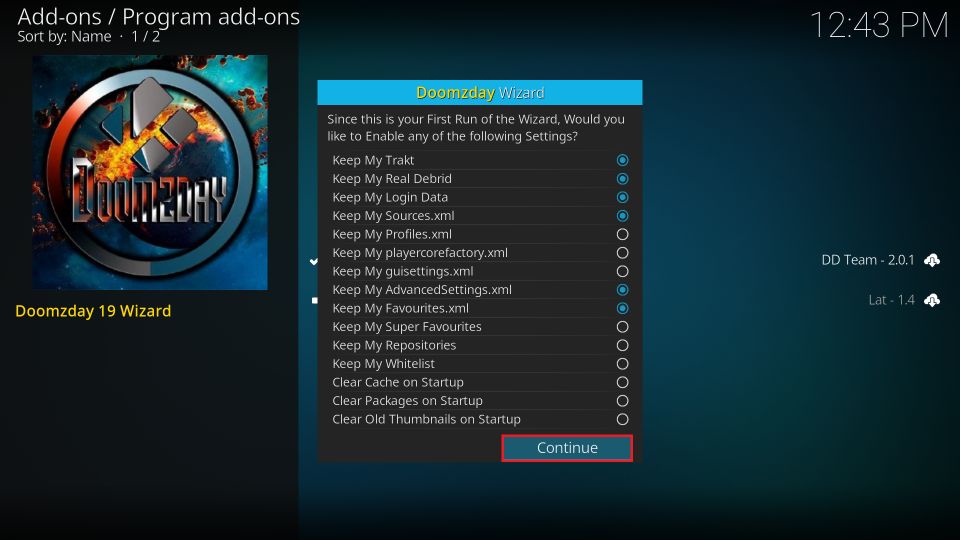 click on Continue 