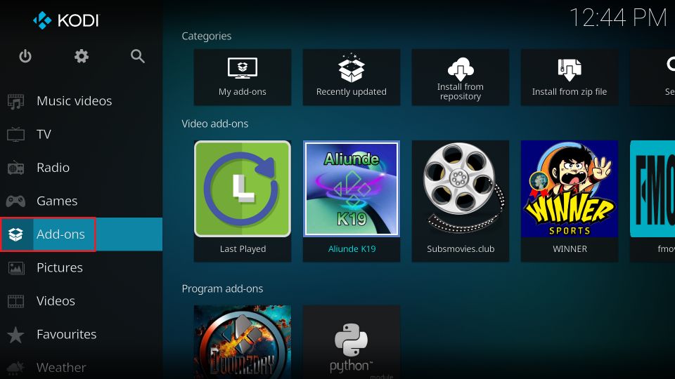 Install the Serene Kodi Build