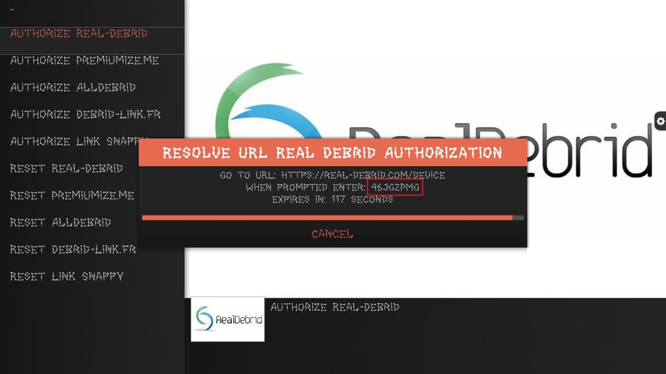 authorization code