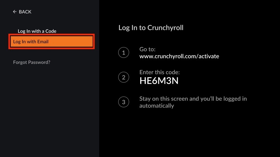 crunchyroll sign in