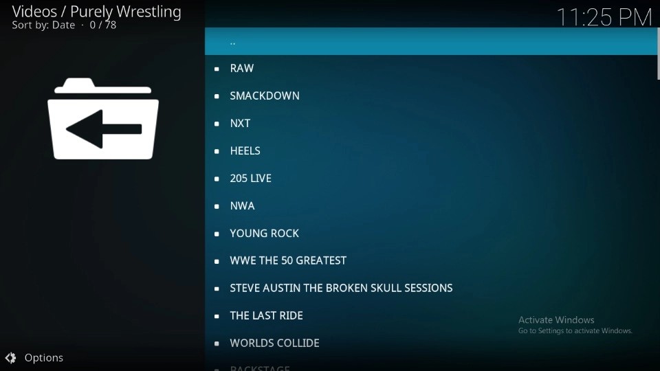 kodi addon purely wrestling