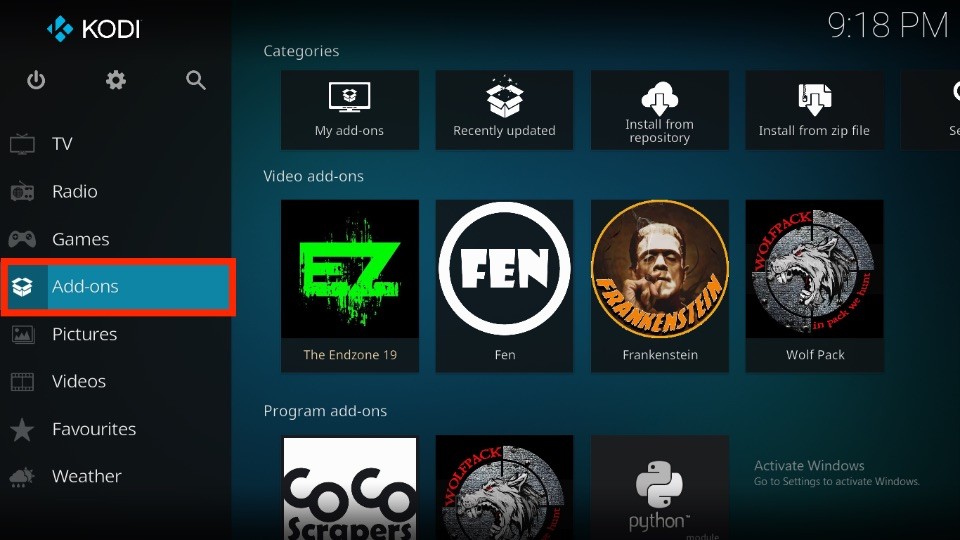 How to Use Endzone 19 Kodi Addon