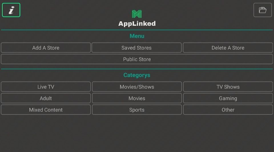 applinked app home screen