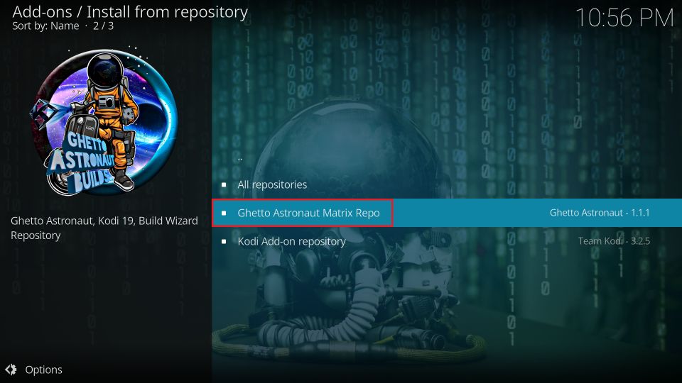 select ghetto Astronaut Matrix Repo