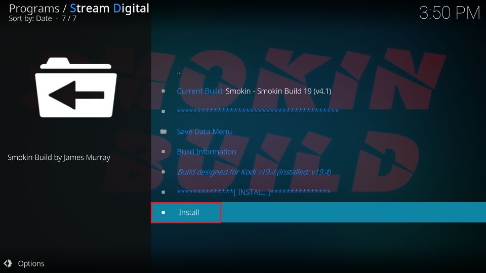  Click Install