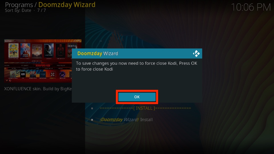 Click OK to save changes