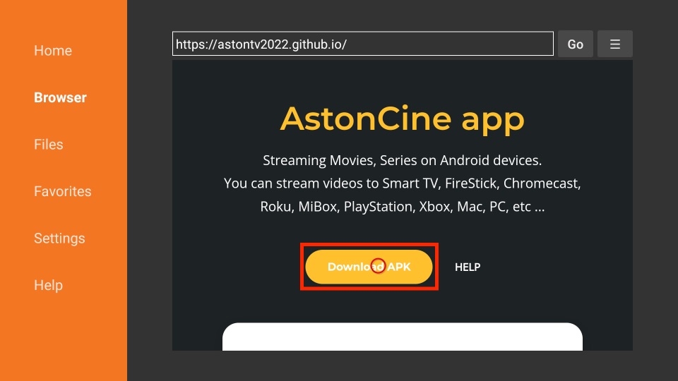 click on Download APK button