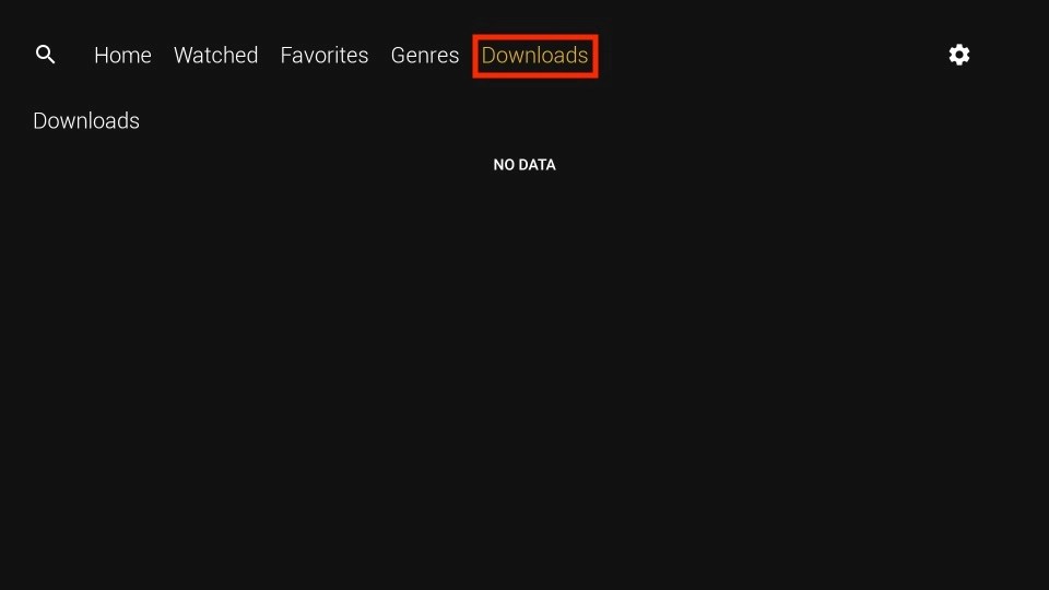 Downloads tab