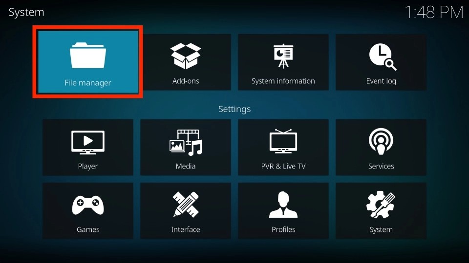 kodi File manager