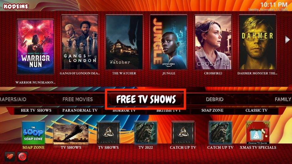 FREE TV SHOWS