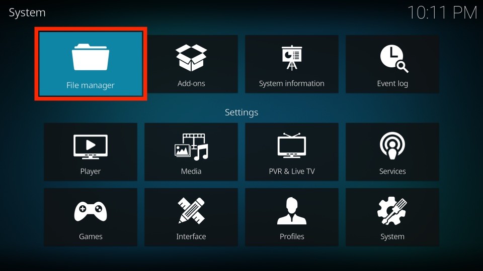 File manage option