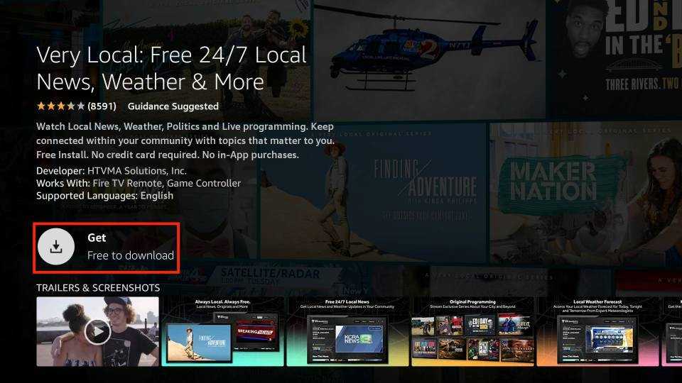 how to download very local on firestick