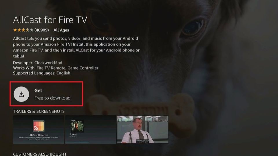 how to get allcast on firestick