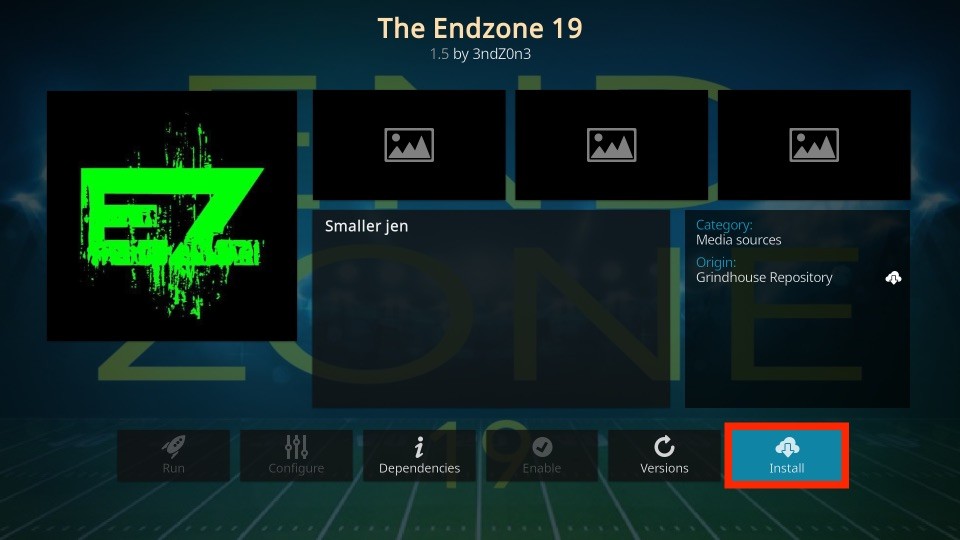 the end zone