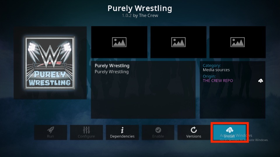 how to install purely wrestling kodi addon