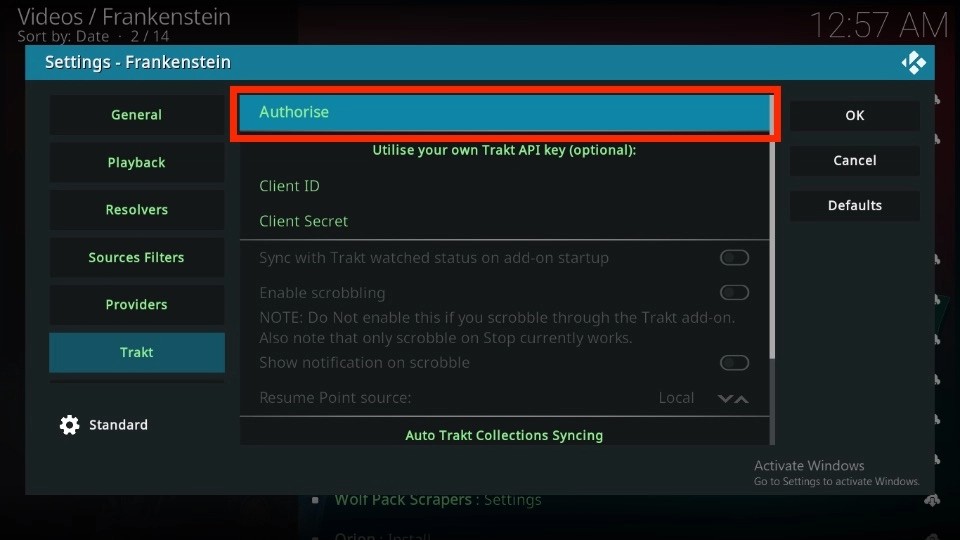 Select Authorise