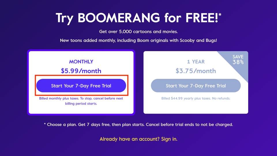 amazon boomerang subscription