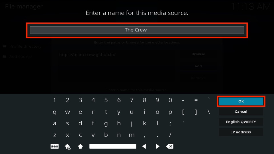 enter media source name