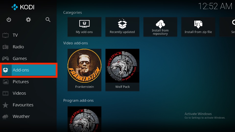 How to Use Frankenstein Kodi Addon