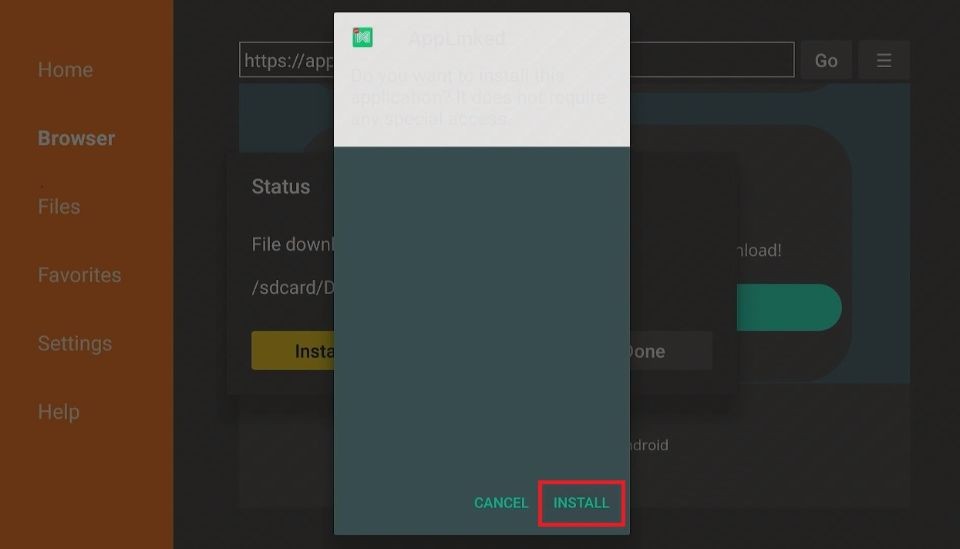 how to install applinked on firestick