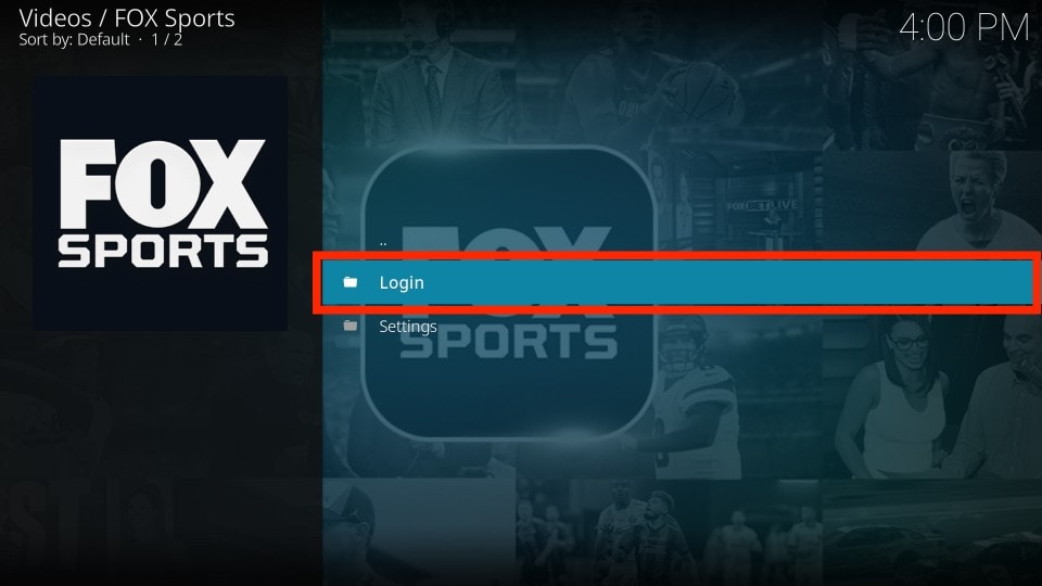 Fox Sports addon