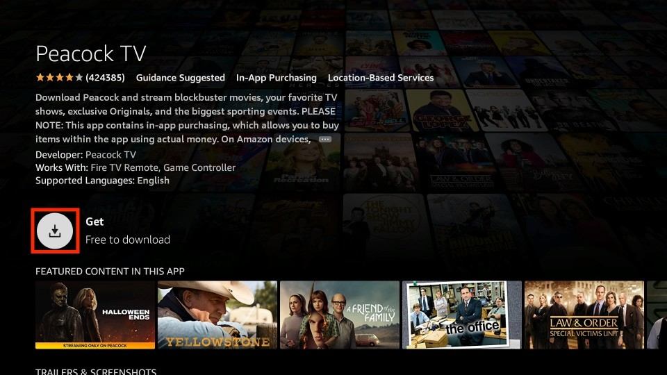 how to get peacock tv on firestick