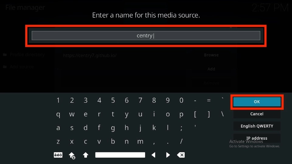 Enter media source name