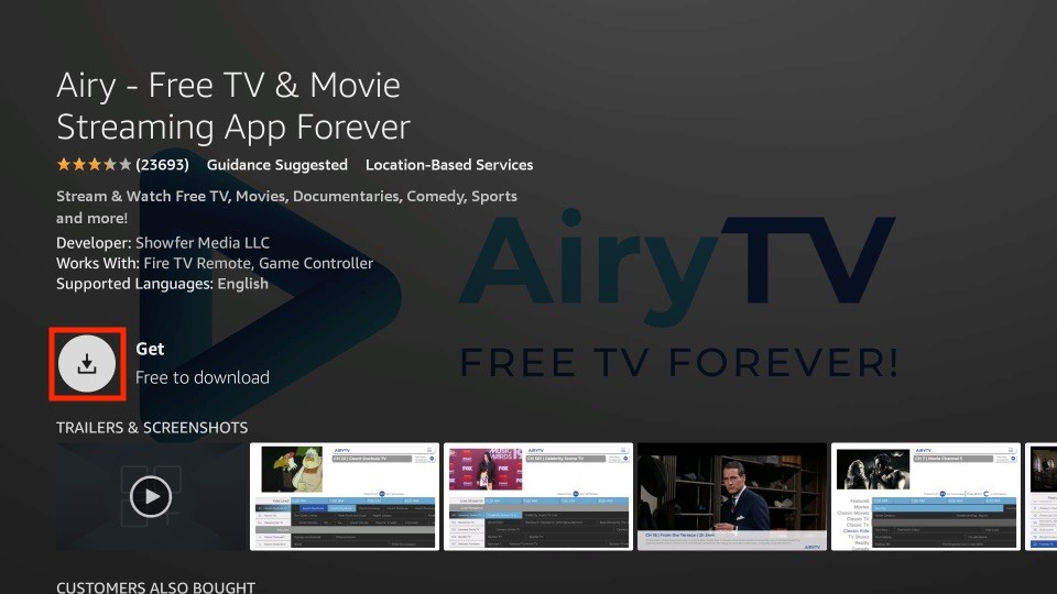 how to get airy tv on firestick