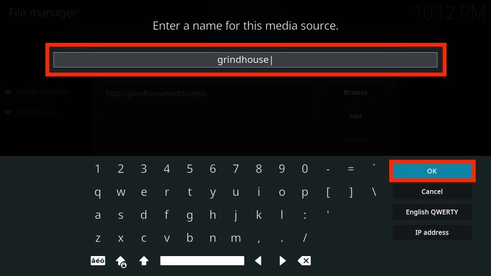 enter grindhouse source name