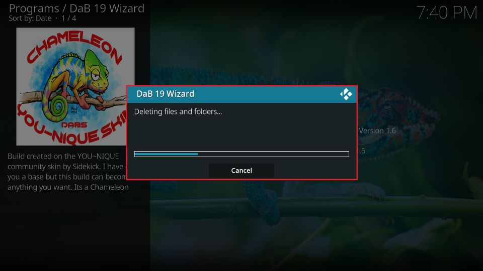 delete Dab 19 Wizard files