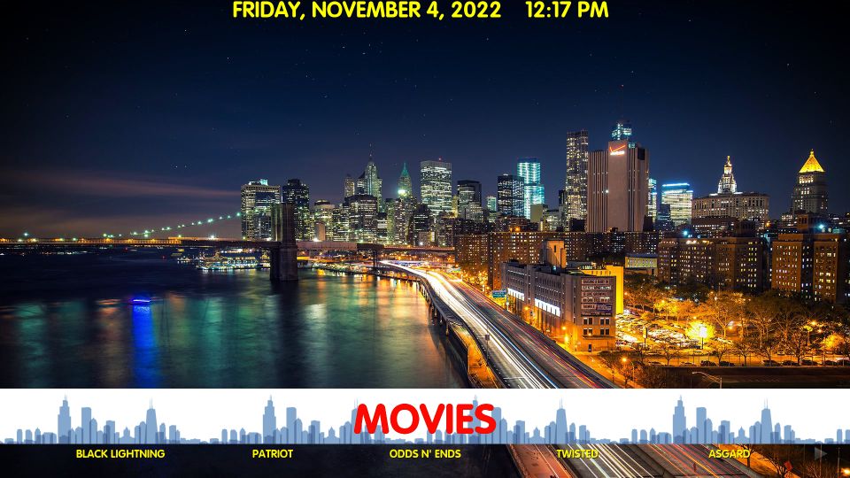 grindhouse kodi build home screen