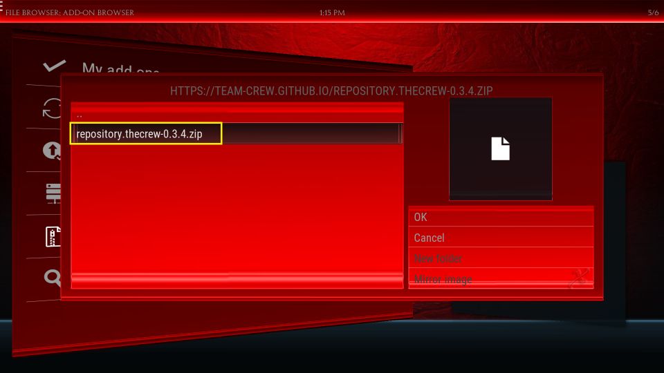 Open the repo file