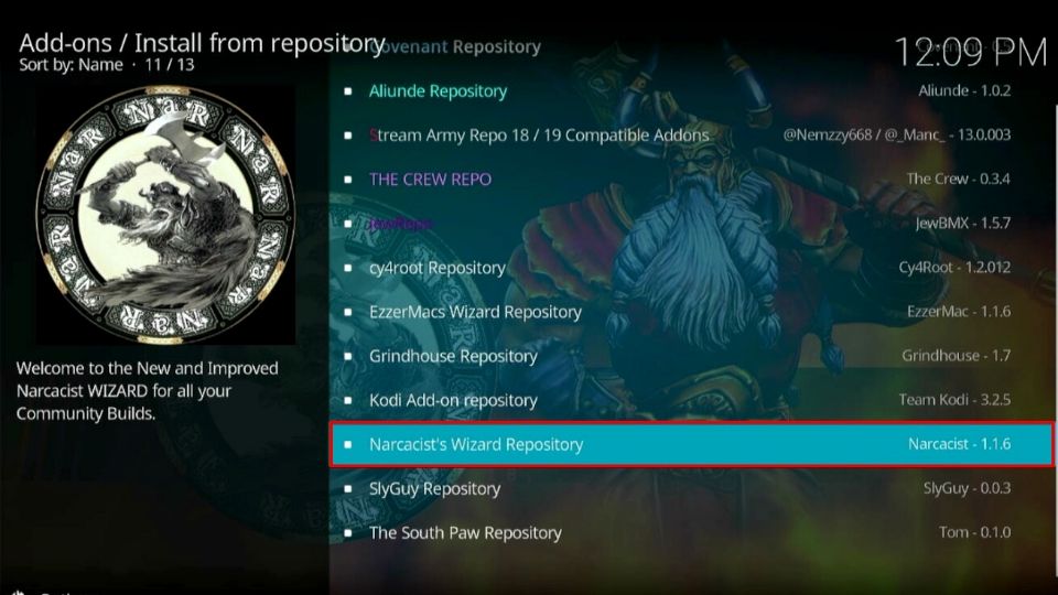 select Narcacist Wizard’s Repository