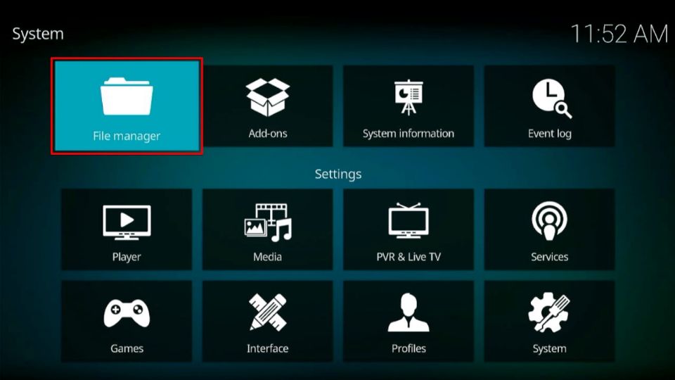 kodi file manager