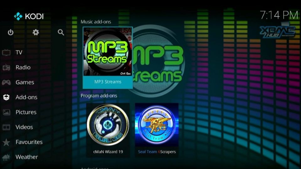 Click on MP3 Streams