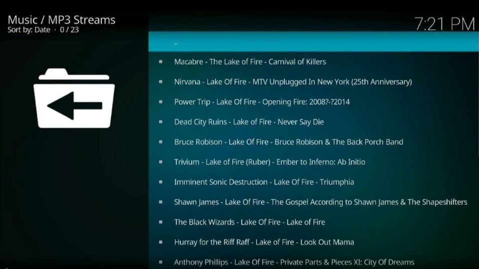 mp3 streams addon on kodi