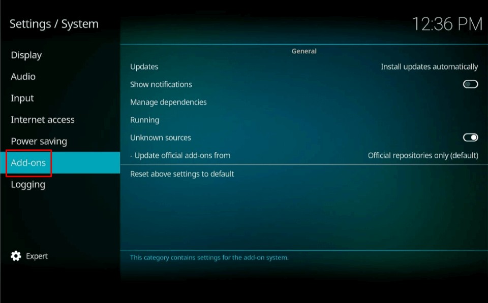 kodi addons