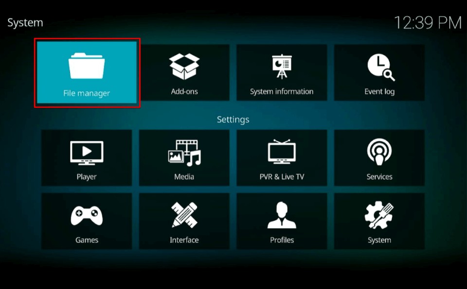 kodi file manager