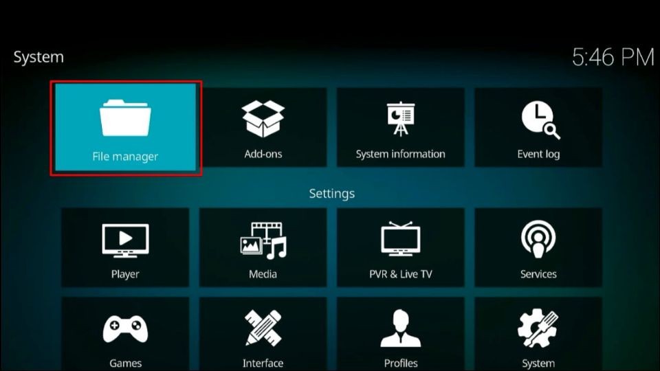 kodi file manager