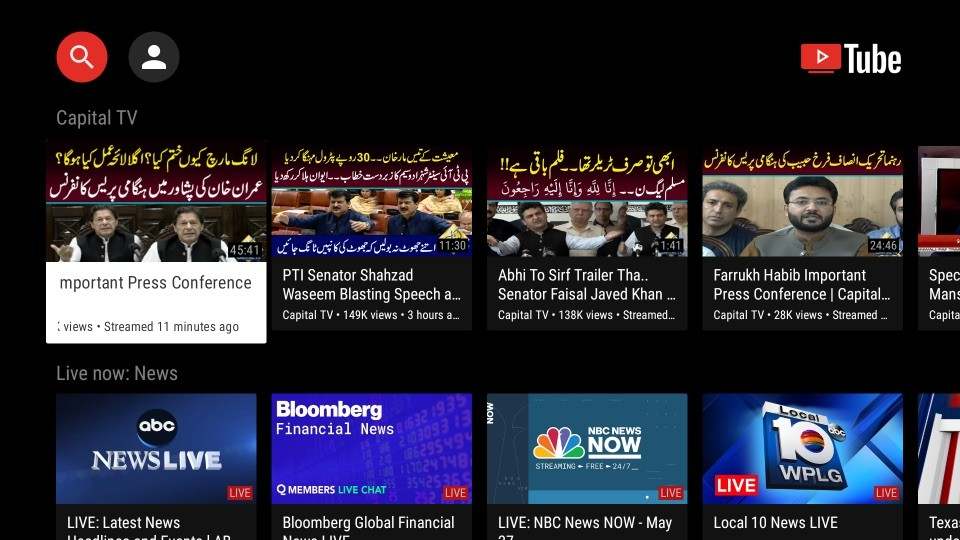 live streams of News channels