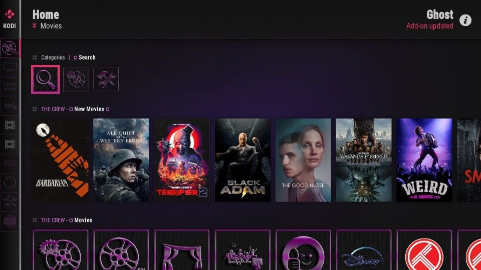 Explore the Movies section