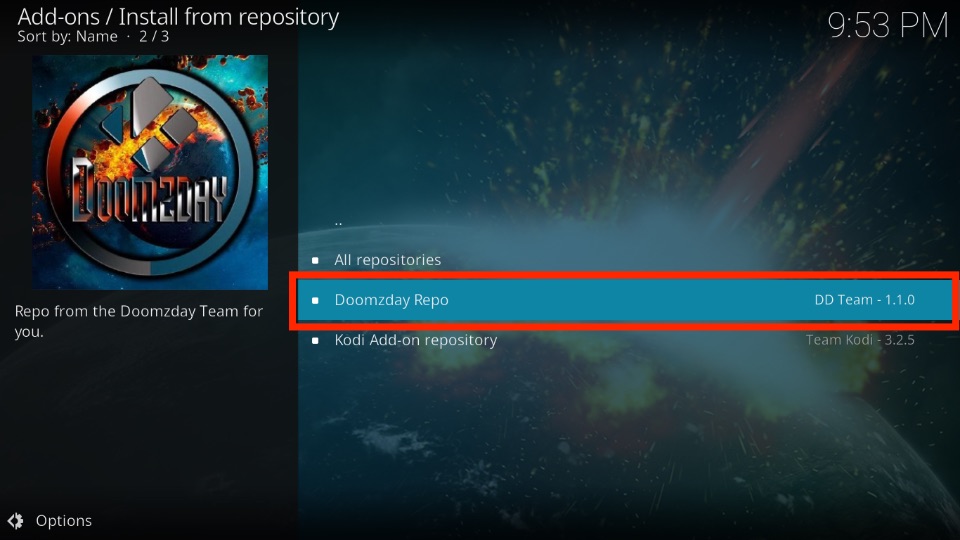 select Doomzday Repo