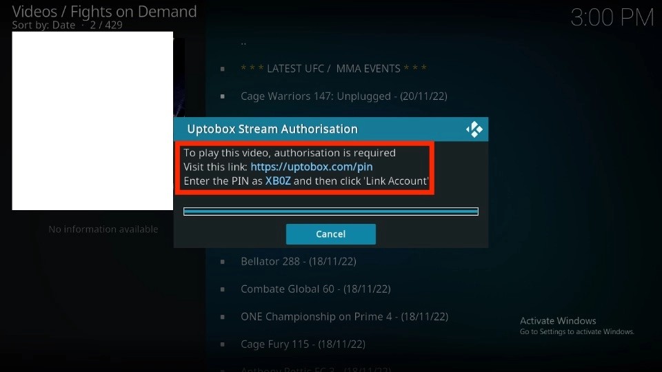 How to set up Uptobox on Fights on Demand