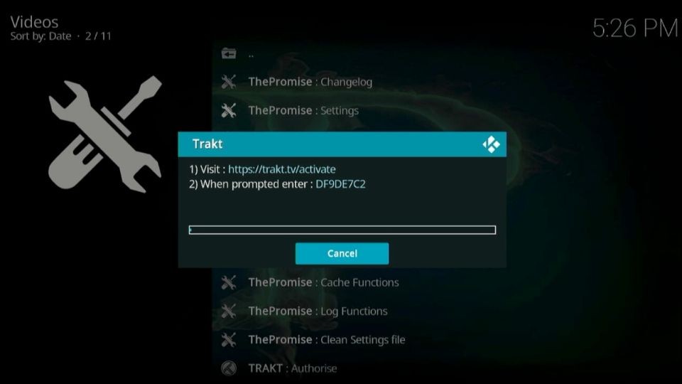 how to install the promise kodi addon