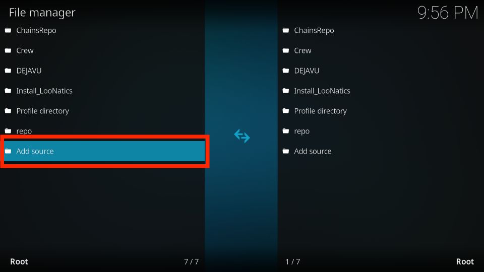 choose add source