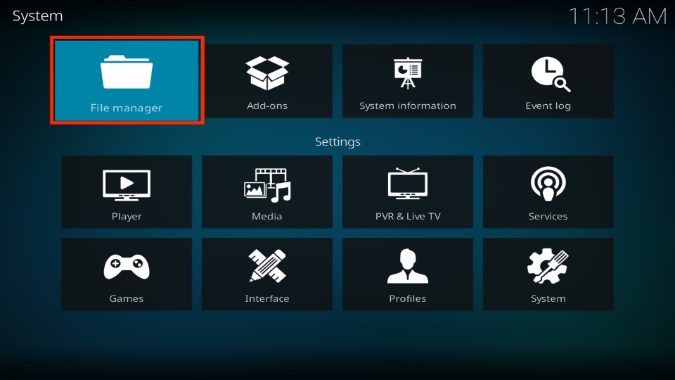 kodi file manager