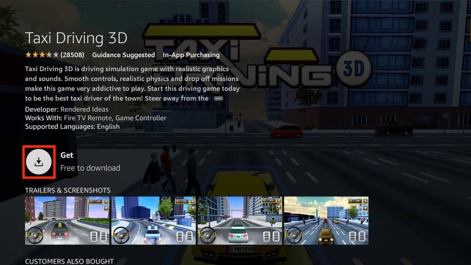 how to get taxi driving 3d on firestick