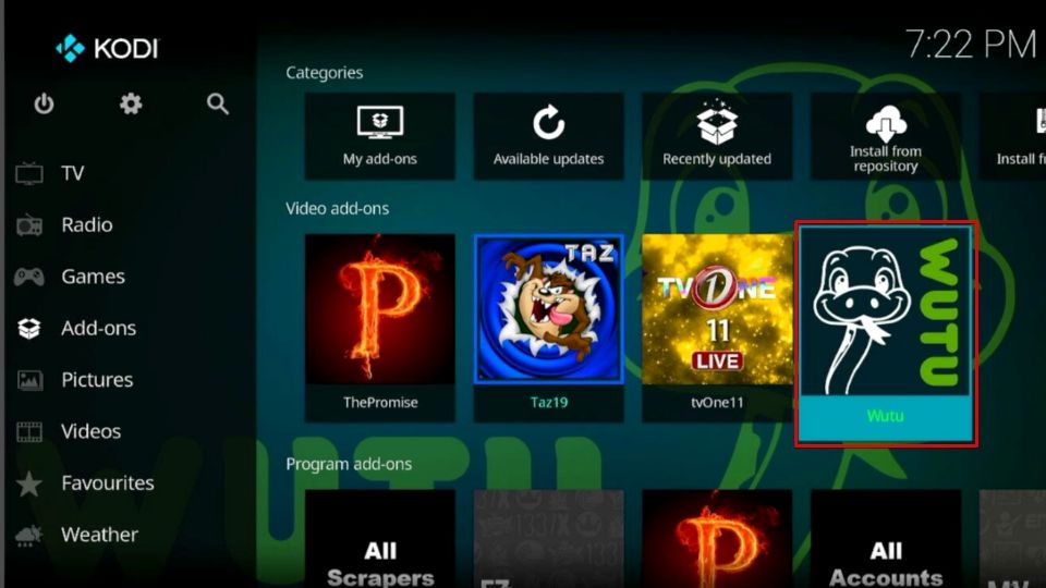 wutu kodi addon