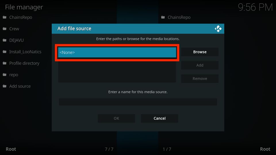 click on none option